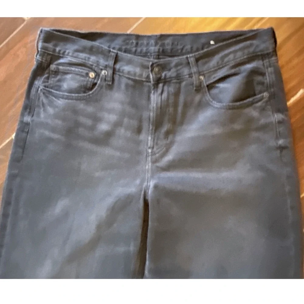 American Eagle Outfitters Women Size 12‎  Charcoal Wide Leg Crop Jeans